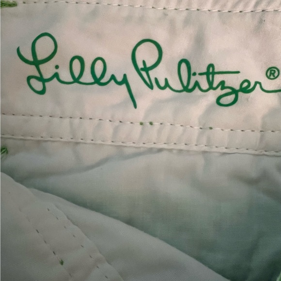 Lilly Pulitzer Green Floral Crochet Walsh Short Women's 6 - Picture 7 of 9